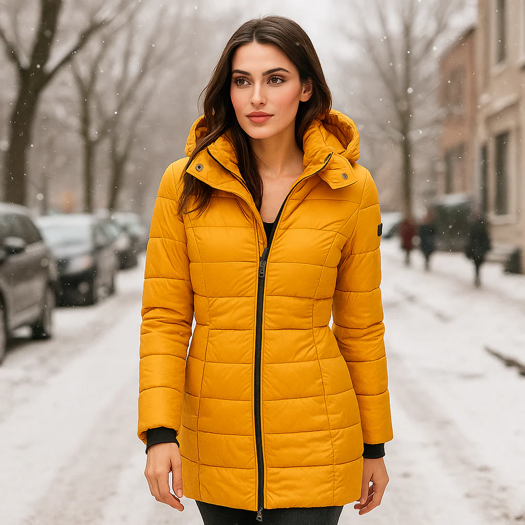 Veste Puffer Longue Elisa pour Femmes - Confort Chaud et Élégant - Image 2