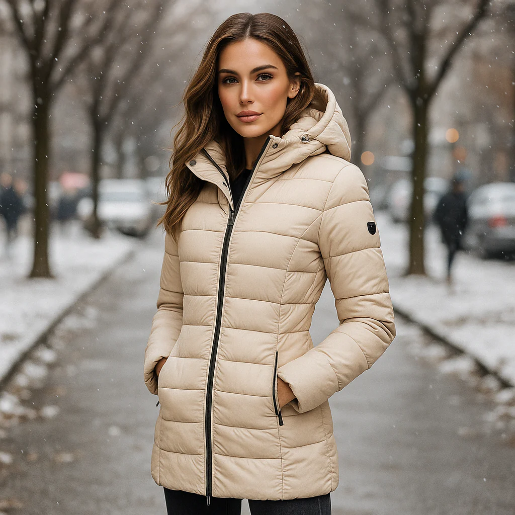 Veste Puffer Longue Elisa pour Femmes - Confort Chaud et Élégant - Image 3