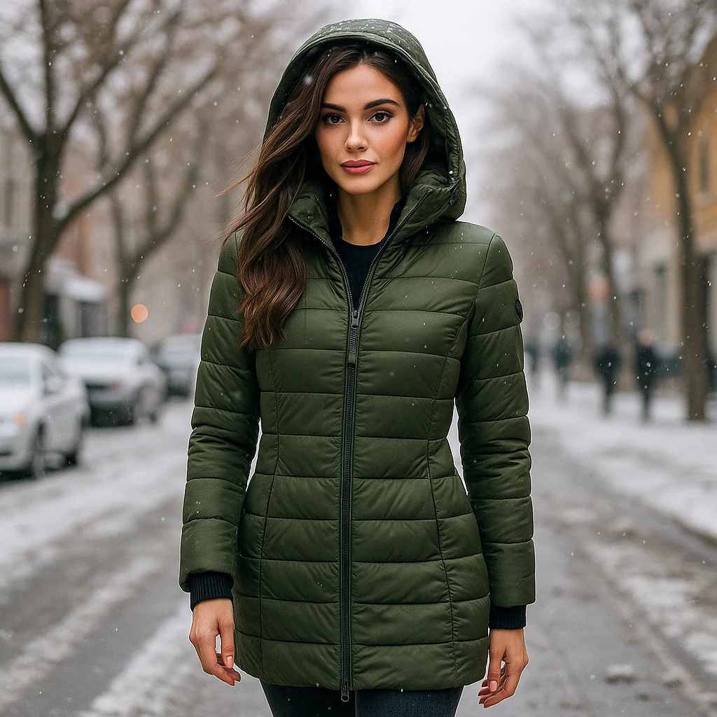 Veste Puffer Longue Elisa pour Femmes - Confort Chaud et Élégant - Image 4