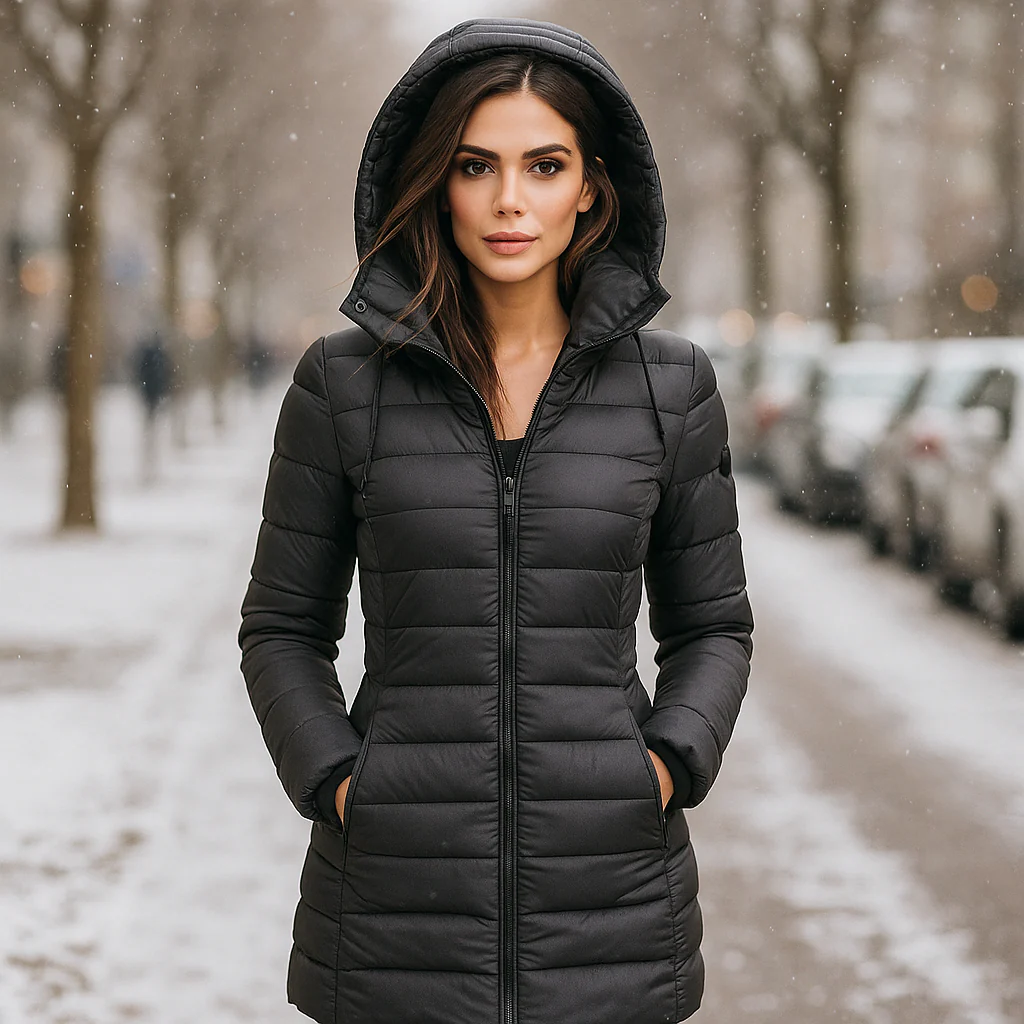 Veste Puffer Longue Elisa pour Femmes - Confort Chaud et Élégant - Image 5