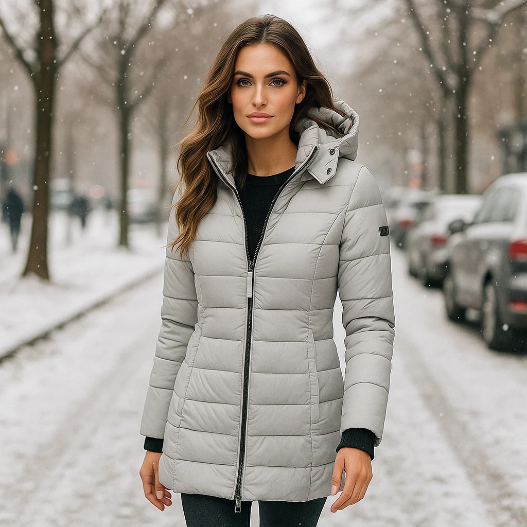 Veste Puffer Longue Elisa pour Femmes - Confort Chaud et Élégant - Image 7