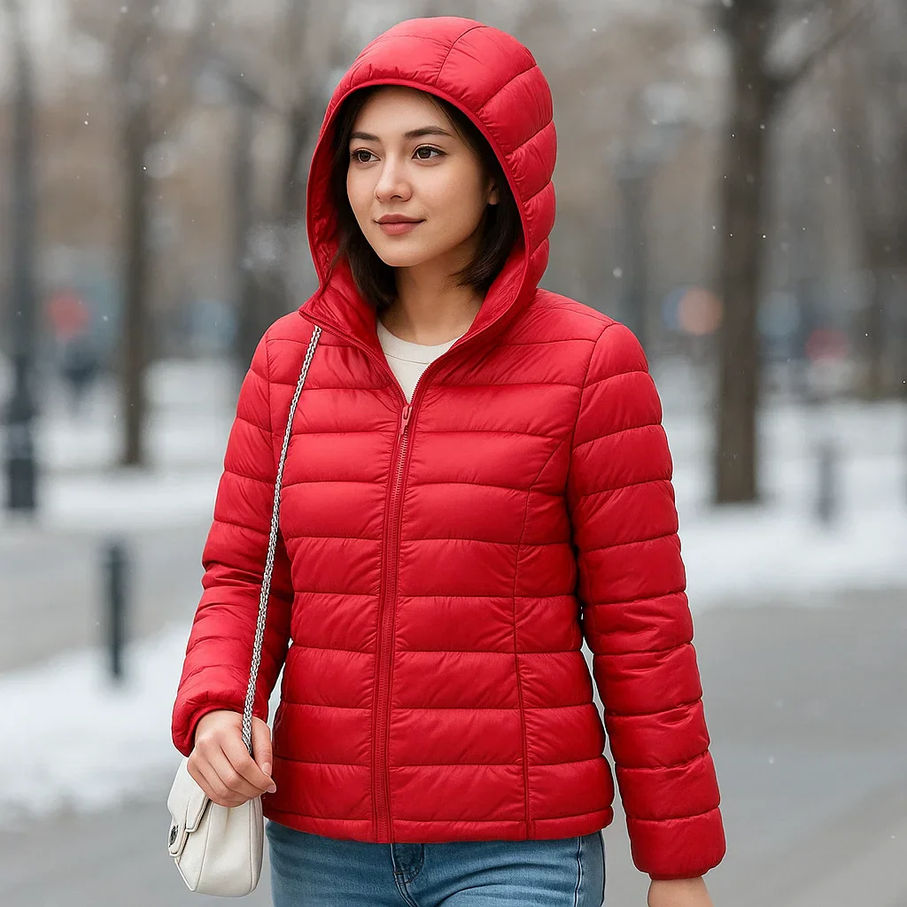 Parisfemme Doudoune Réversible Femme - 2-en-1 - Chaude - Légère - Hiver - Image 14