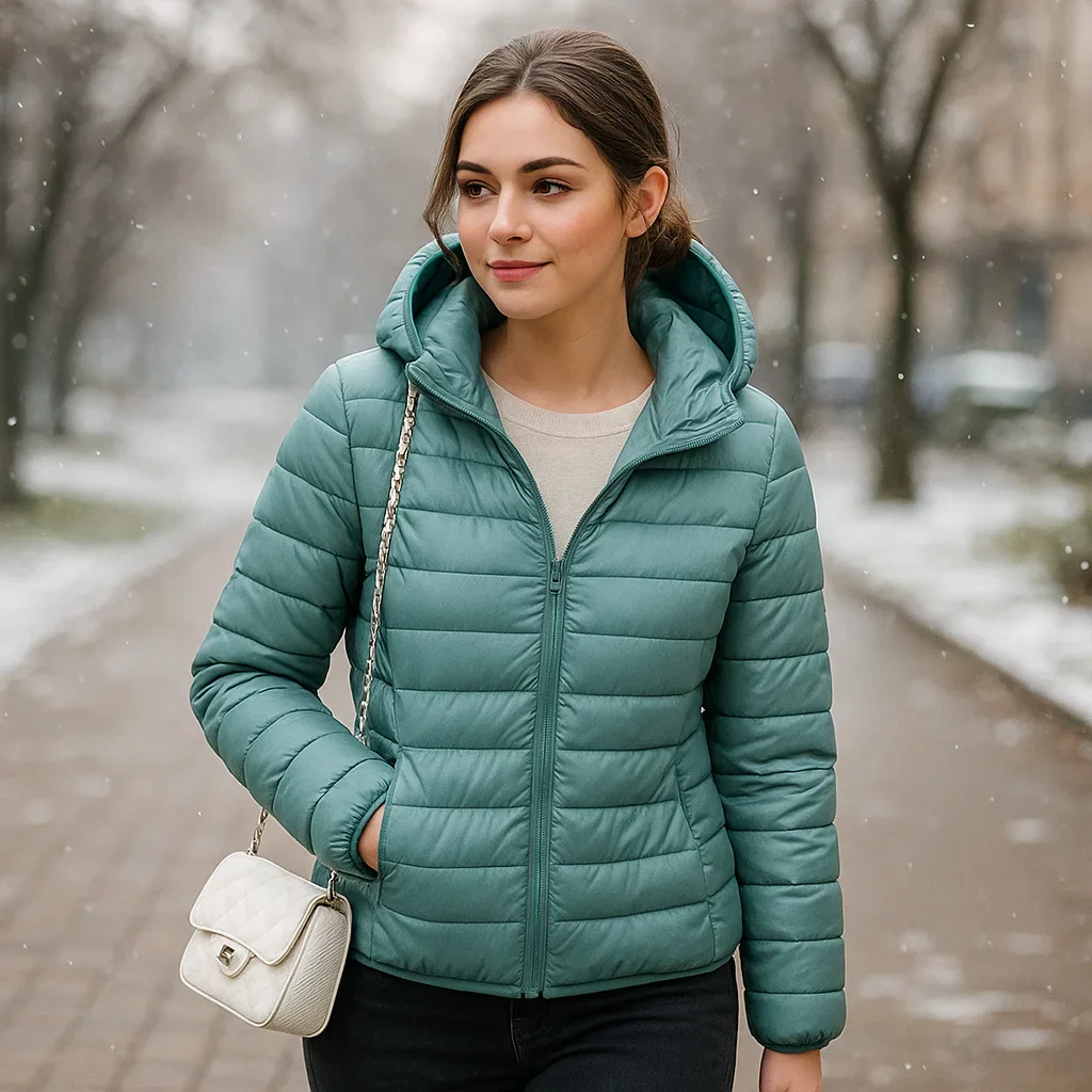 Parisfemme Doudoune Réversible Femme - 2-en-1 - Chaude - Légère - Hiver - Image 15