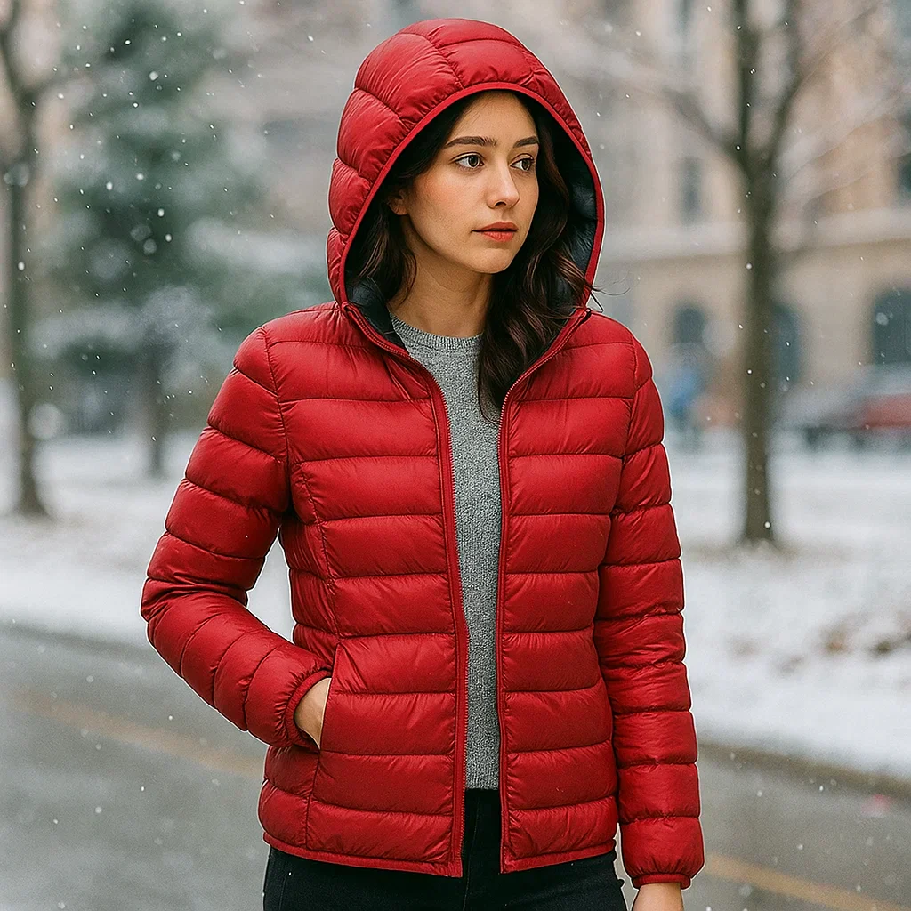 Parisfemme Doudoune Réversible Femme - 2-en-1 - Chaude - Légère - Hiver - Image 19
