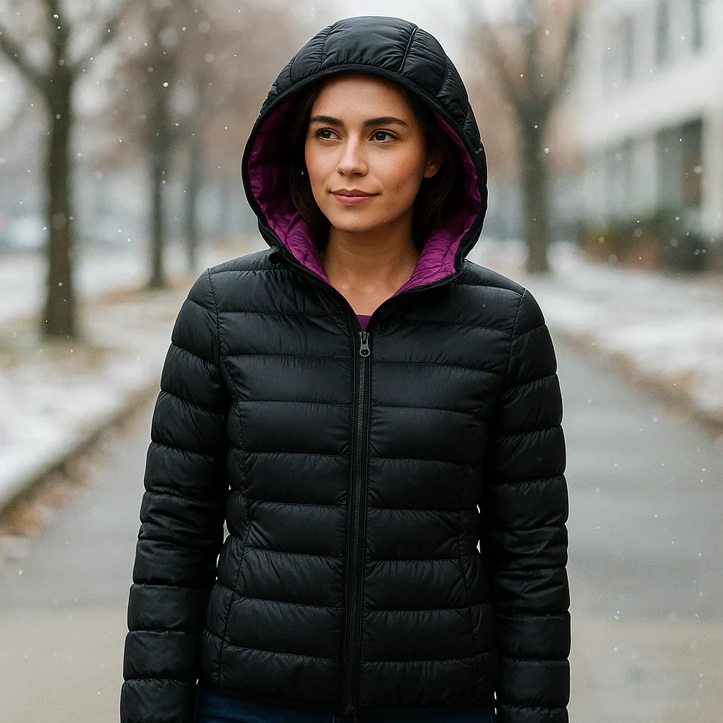 Parisfemme Doudoune Réversible Femme - 2-en-1 - Chaude - Légère - Hiver - Image 20