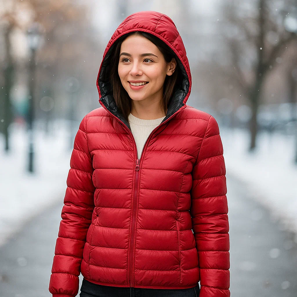 Parisfemme Doudoune Réversible Femme - 2-en-1 - Chaude - Légère - Hiver - Image 3