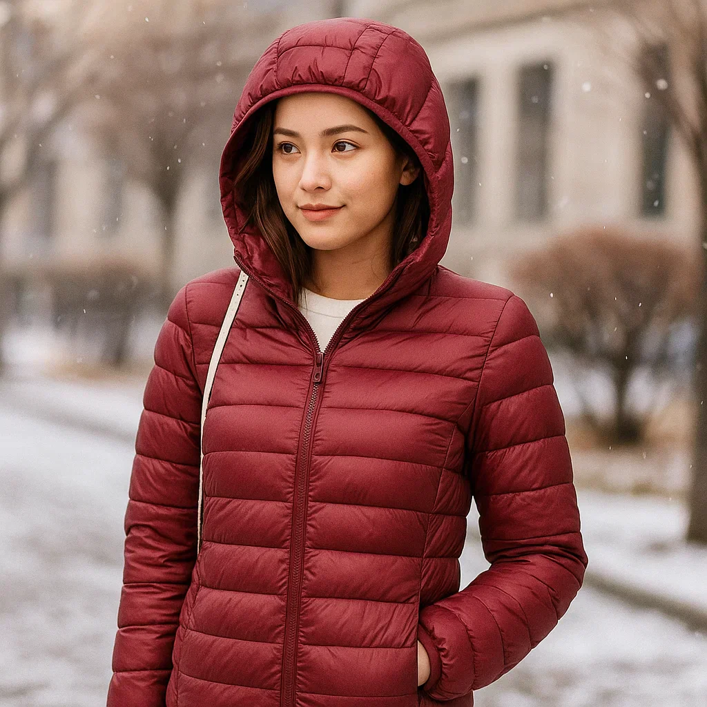 Parisfemme Doudoune Réversible Femme - 2-en-1 - Chaude - Légère - Hiver - Image 7
