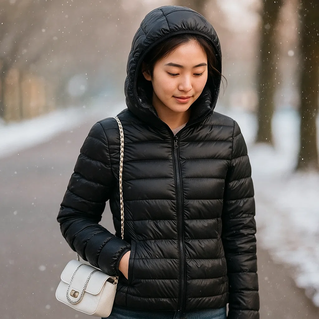 Parisfemme Doudoune Réversible Femme - 2-en-1 - Chaude - Légère - Hiver - Image 9