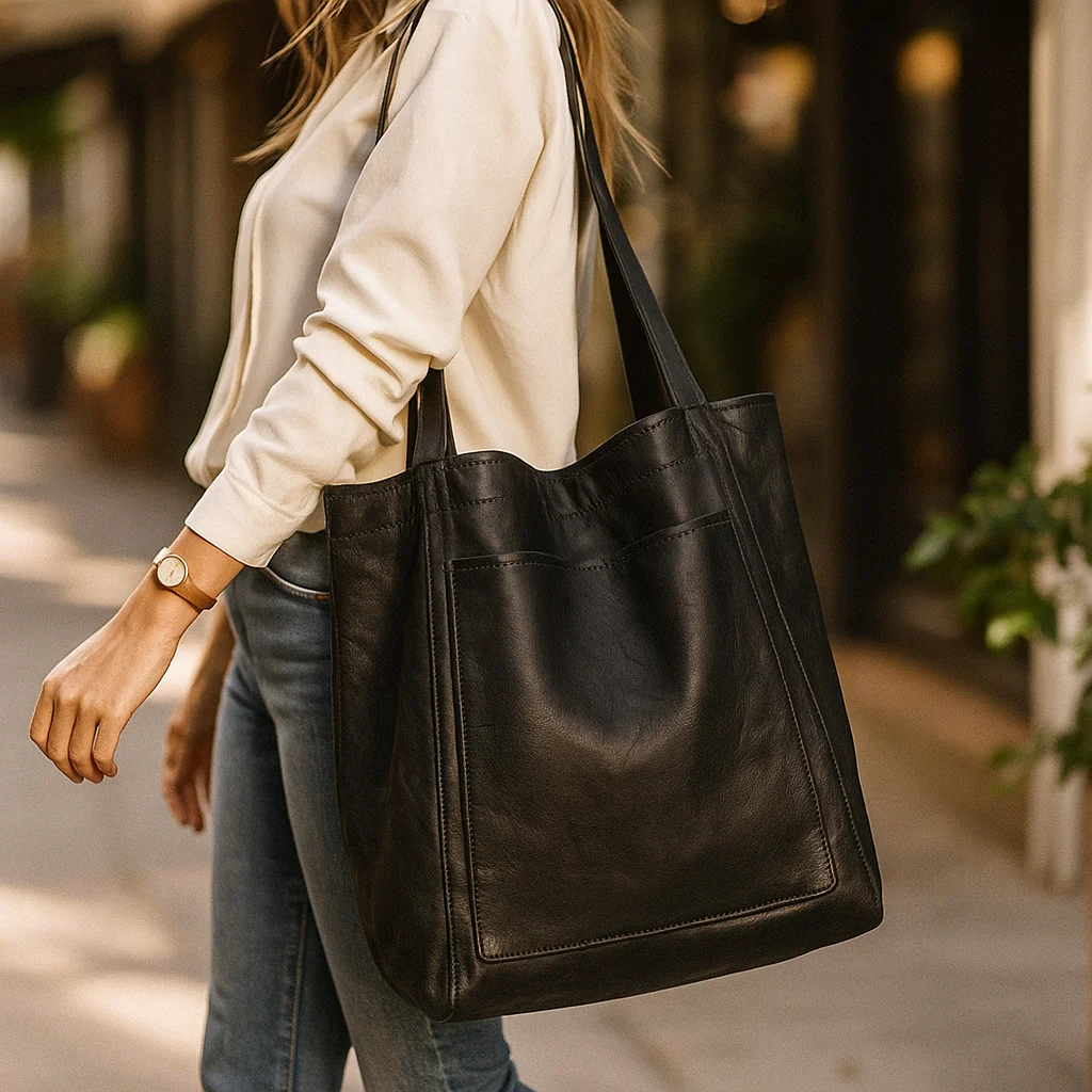 Parisfemme - Sac en cuir pour femme - Sac à main - Image 3