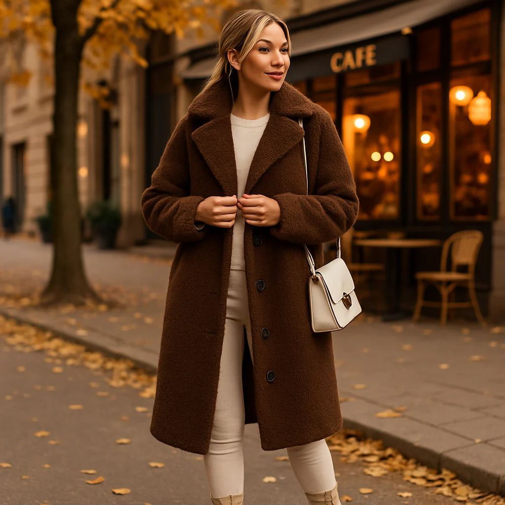 Parisfemme - Trench en Duvet - Manteau Femme - Image 4