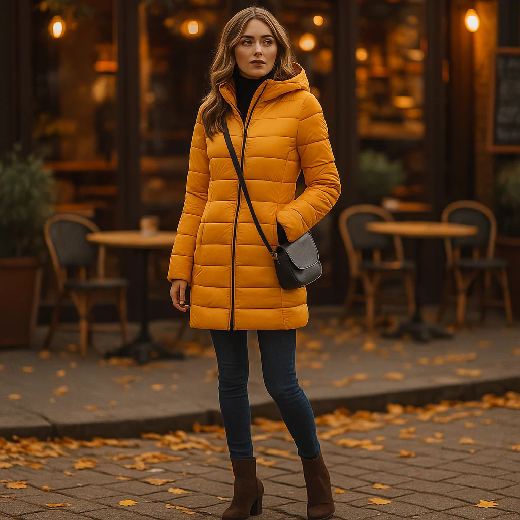 Parisfemme - Veste d'hiver en duvet femme - Capuche - Image 2