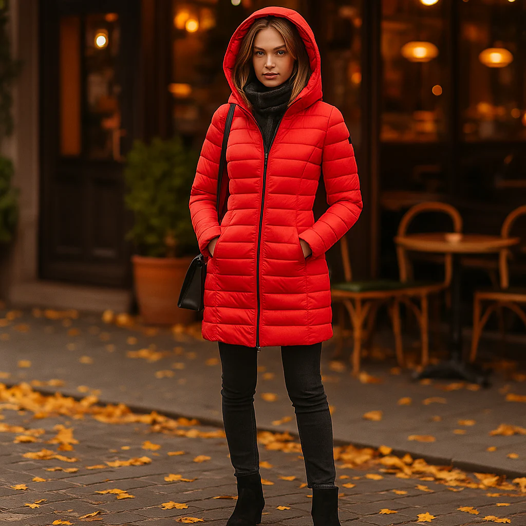 Parisfemme - Veste d'hiver en duvet femme - Capuche - Image 6