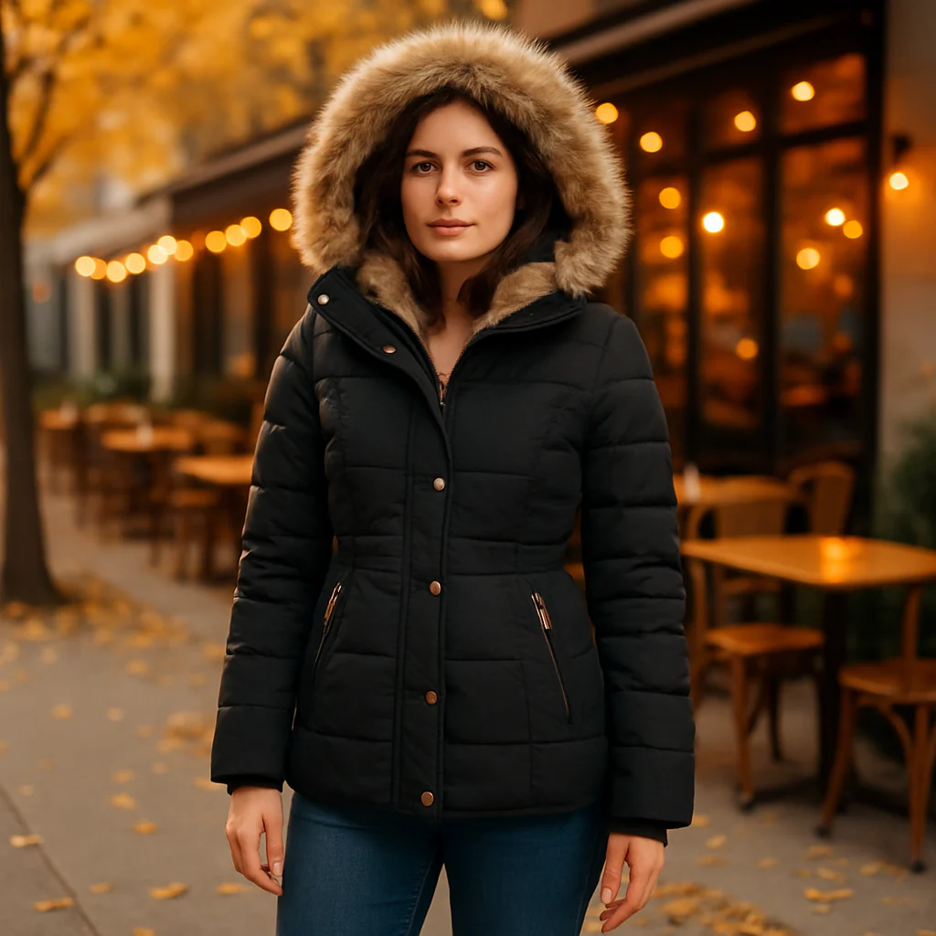 Parisfemme - Veste d'hiver féminine THE MIRANDA - Chaude Élégante