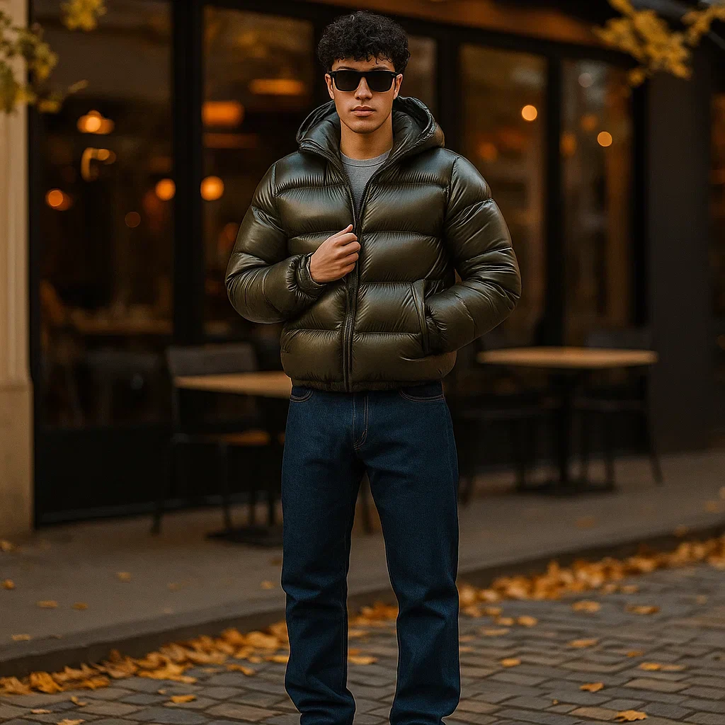 Parisfemme - Veste d'Hiver Homme - Chaude - Élégante - Image 2