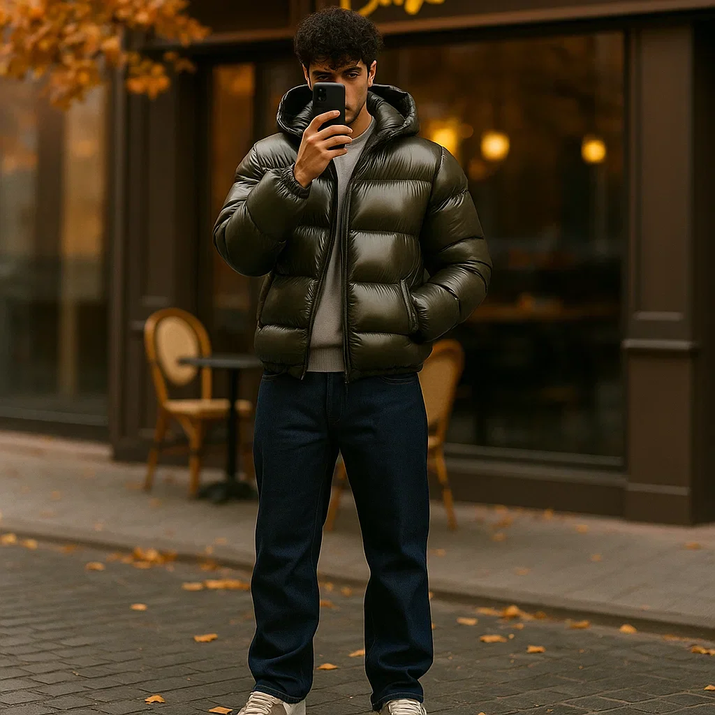 Parisfemme - Veste d'Hiver Homme - Chaude - Élégante - Image 3