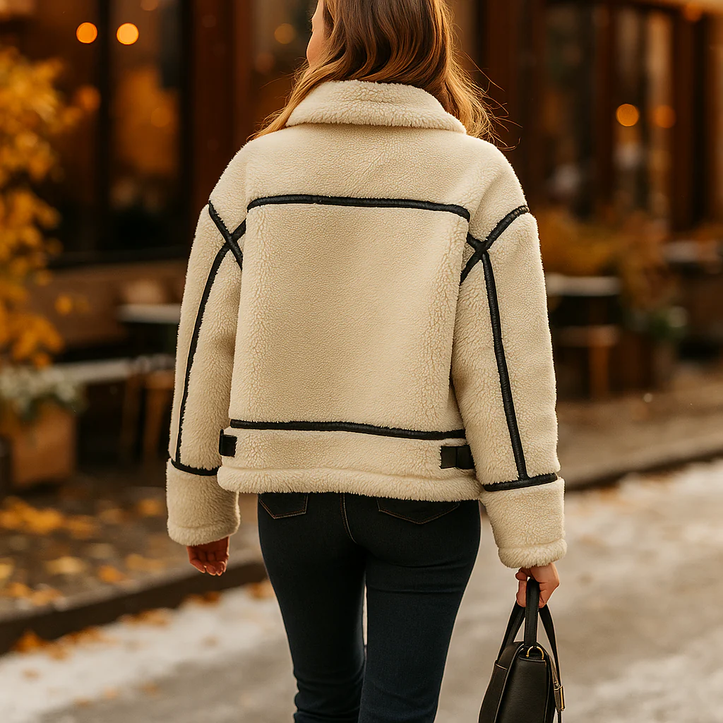 Parisfemme - Veste Femme Teddy Fury MAE - Élégante - Chic - Image 2