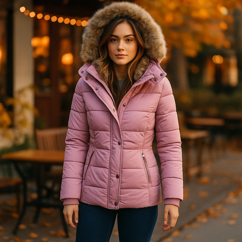 Parisfemme Wolff - Veste d'hiver femme - chaude - fourrure - doublée - Image 6