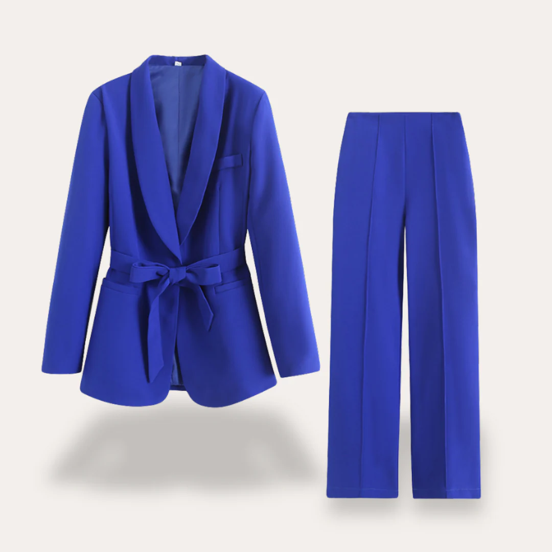 Warmood - Ensemble Costume Femme - Veste Tailleur - Pantalon Chic - Image 3