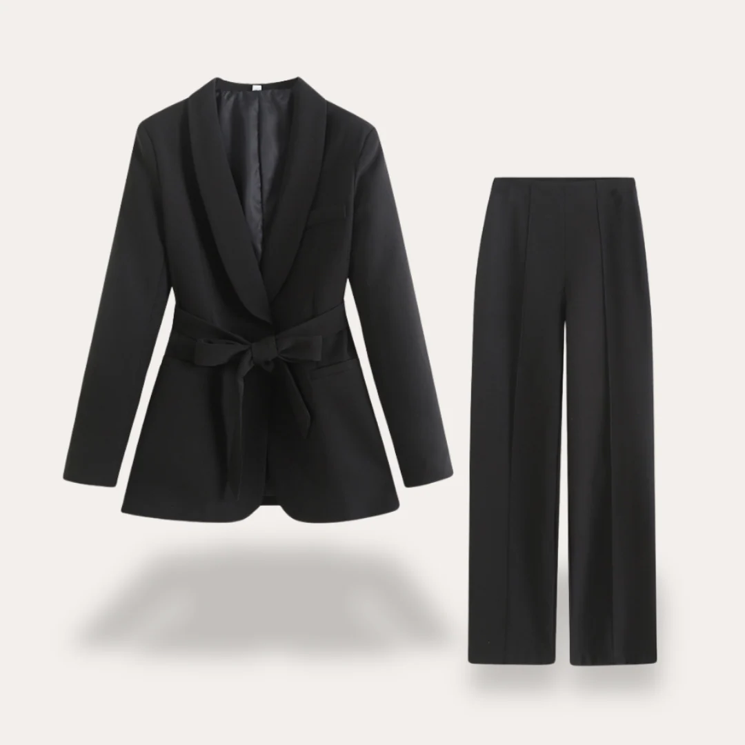 Warmood - Ensemble Costume Femme - Veste Tailleur - Pantalon Chic - Image 4