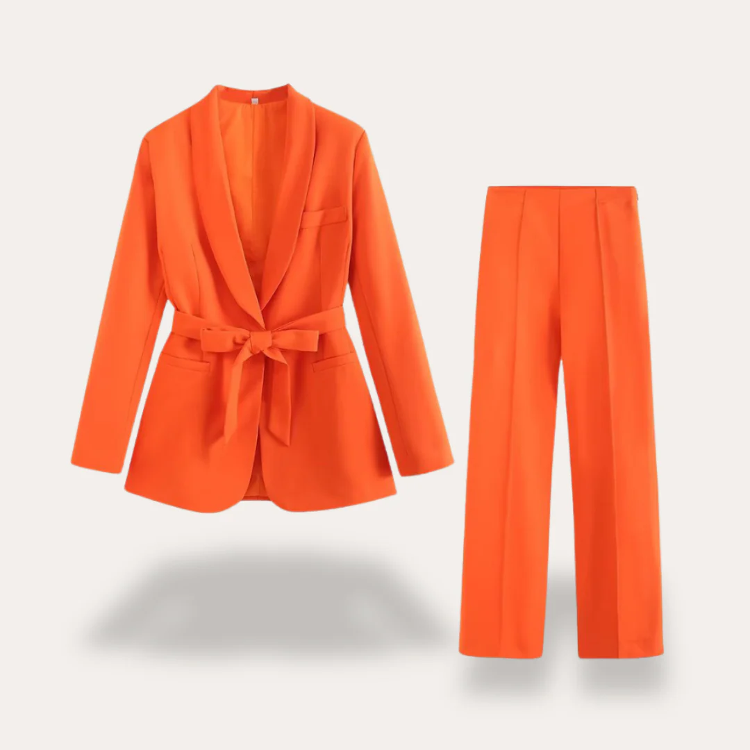 Warmood - Ensemble Costume Femme - Veste Tailleur - Pantalon Chic - Image 6