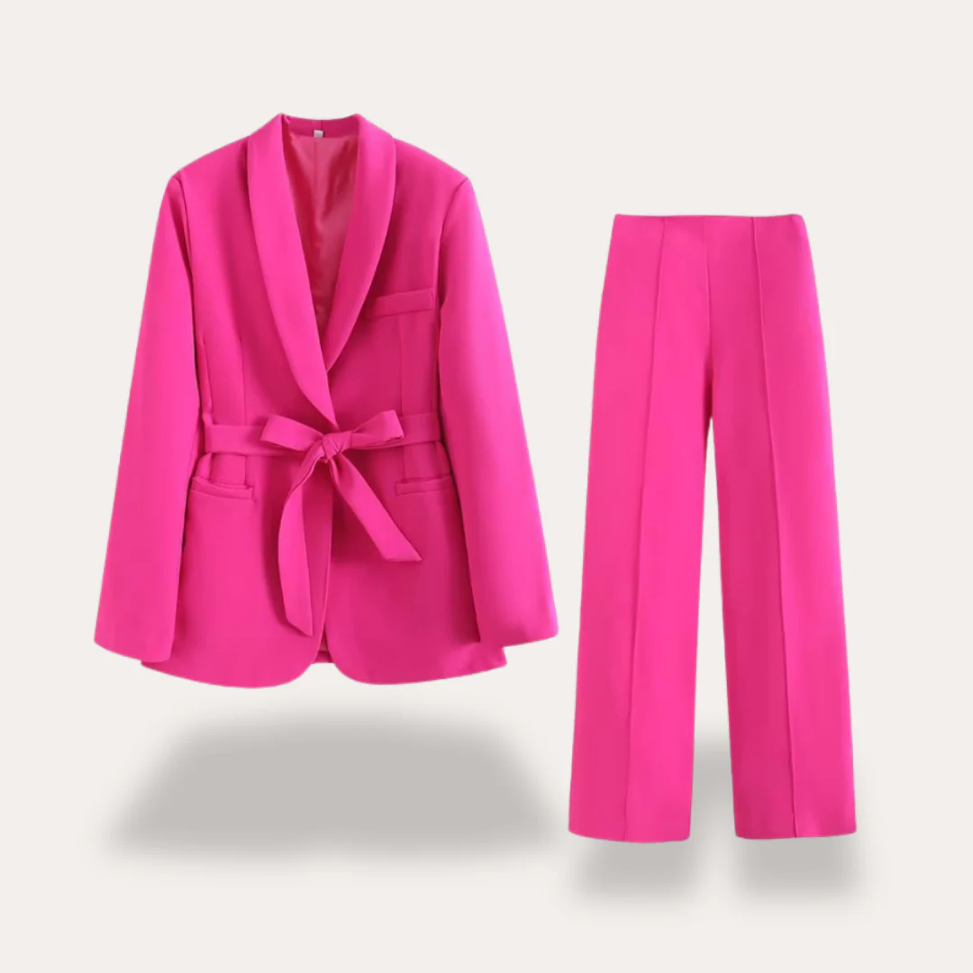 Warmood - Ensemble Costume Femme - Veste Tailleur - Pantalon Chic - Image 7