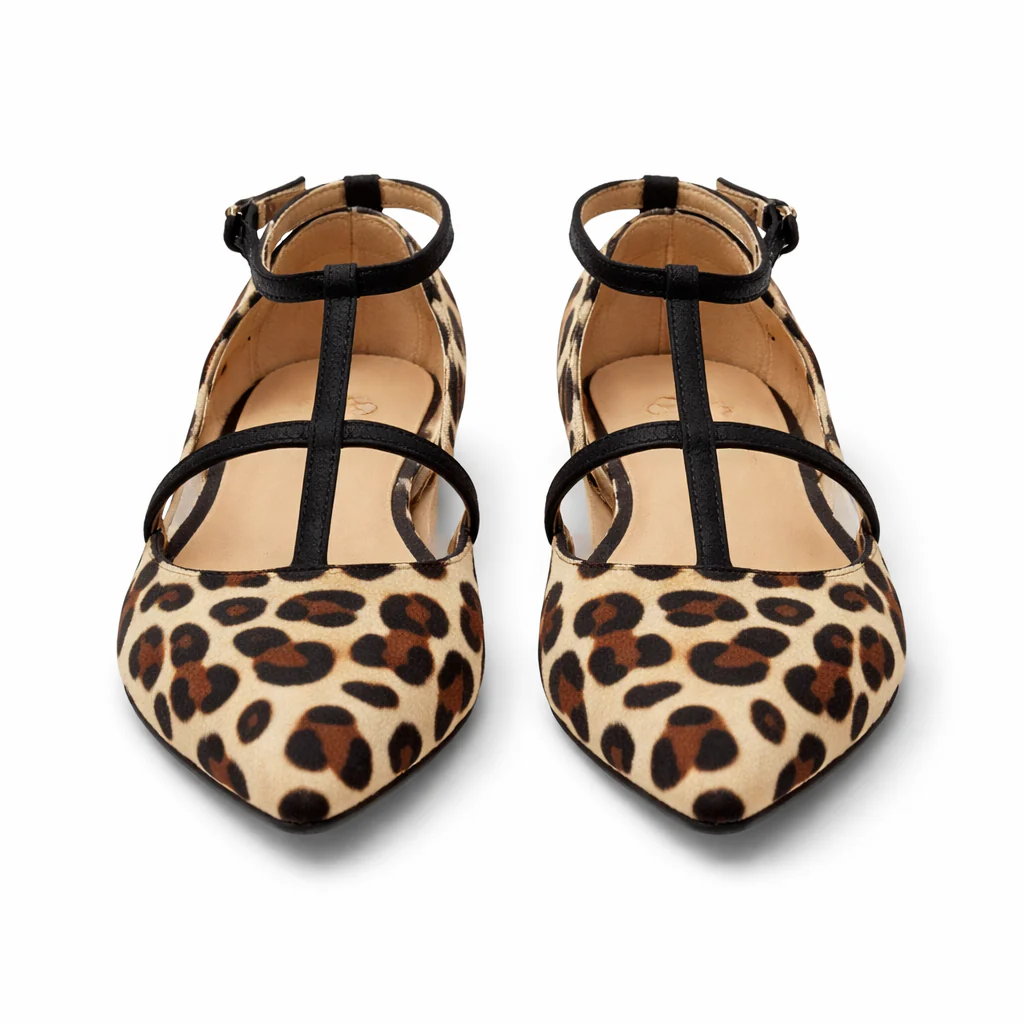 Ballerines pour femmes | Imprimé animal, sangles ajustables | Ajustement sécurisé - Image 4