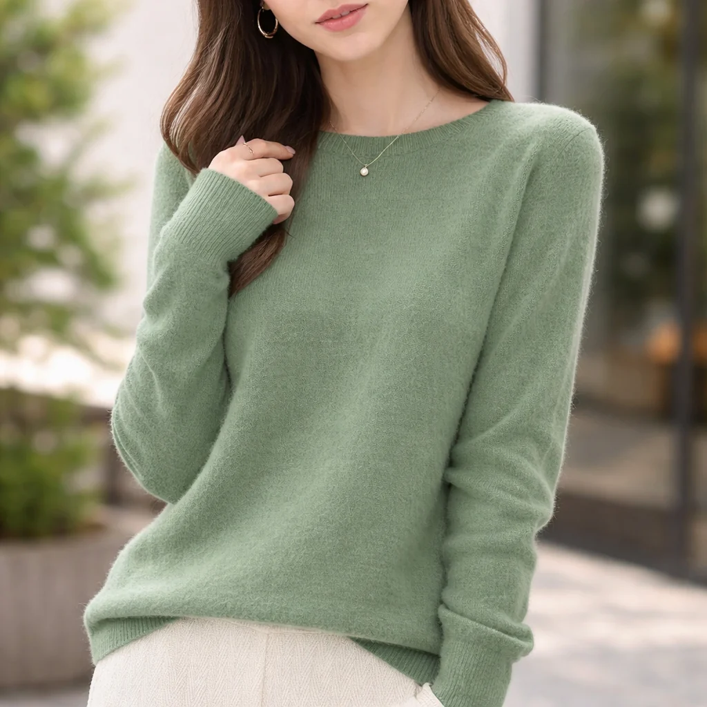 Pull Femme Cachemire | Col Rond | Tricot Léger Doux - Image 6