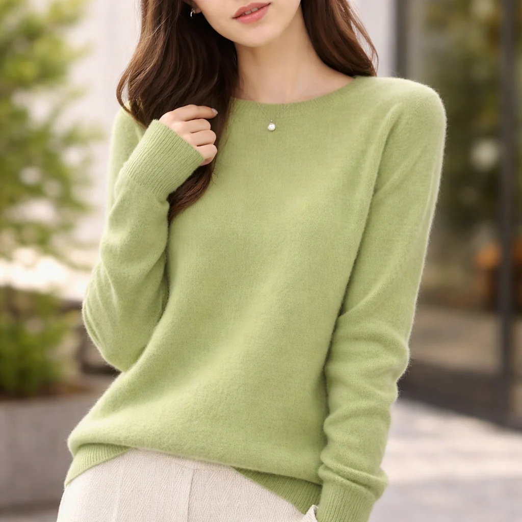Pull Femme Cachemire | Col Rond | Tricot Léger Doux - Image 7