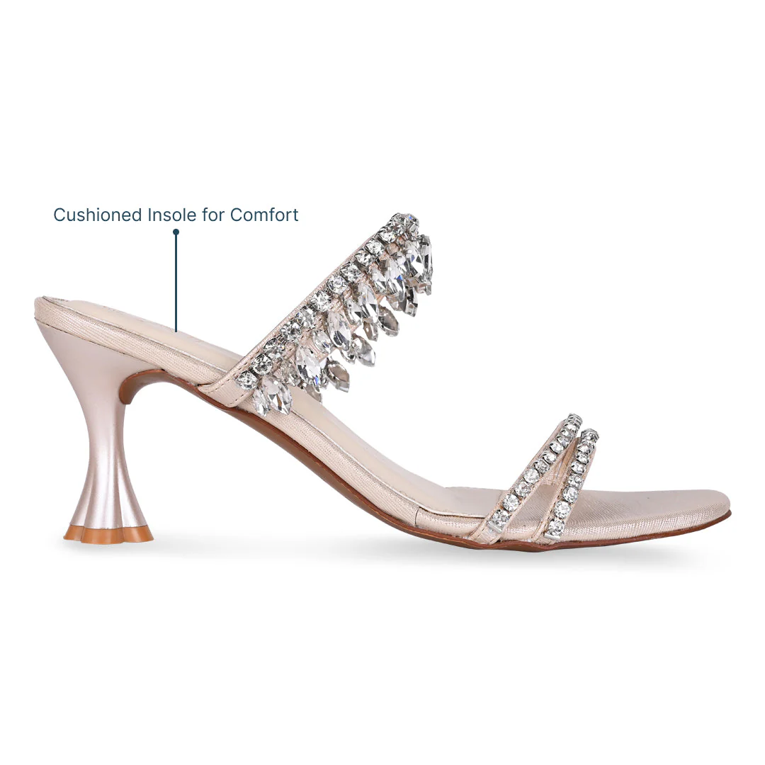 Talons Chandelier Femme | Sandales de Fête | Strass Scintillant - Image 5