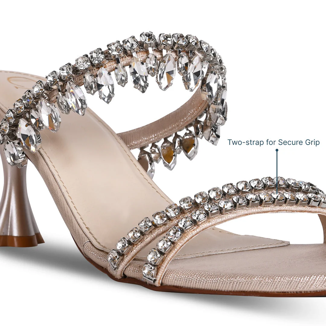 Talons Chandelier Femme | Sandales de Fête | Strass Scintillant - Image 6