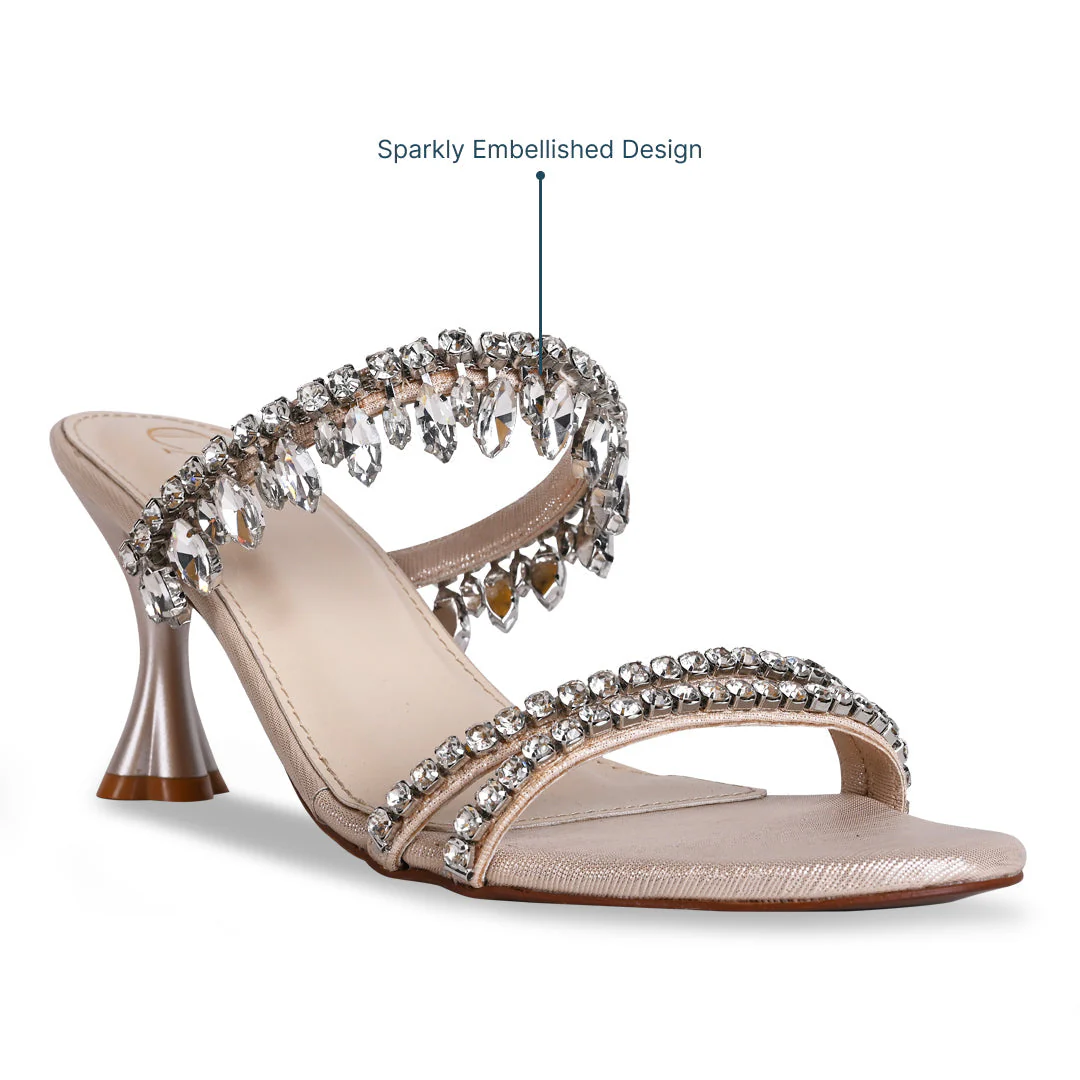 Talons Chandelier Femme | Sandales de Fête | Strass Scintillant - Image 7