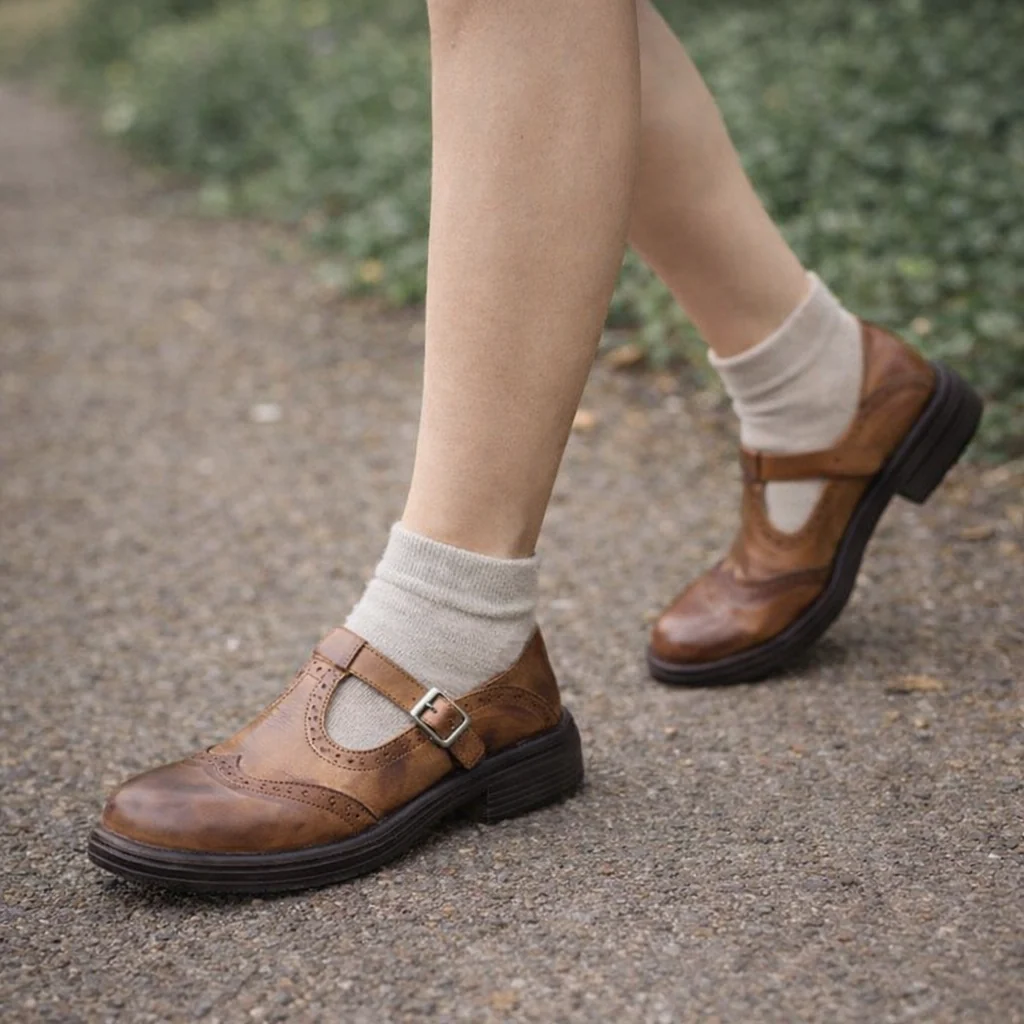Chaussures Mary Jane pour Femmes | Ballerines Confortables | Semelle Orthopédique, Doublure Respirante - Image 3