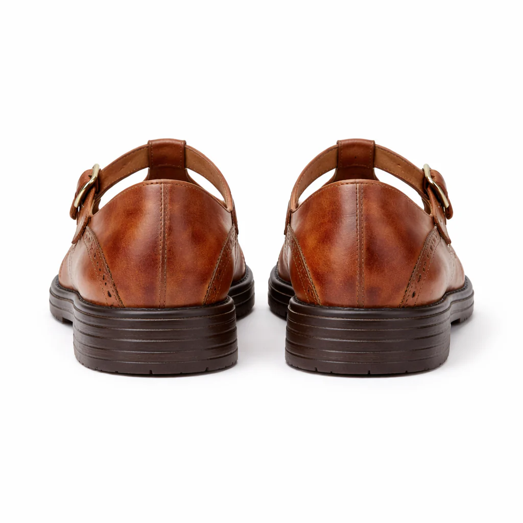 Chaussures Mary Jane pour femmes | Style Brogue en cuir | Ballerines confortables - Image 6