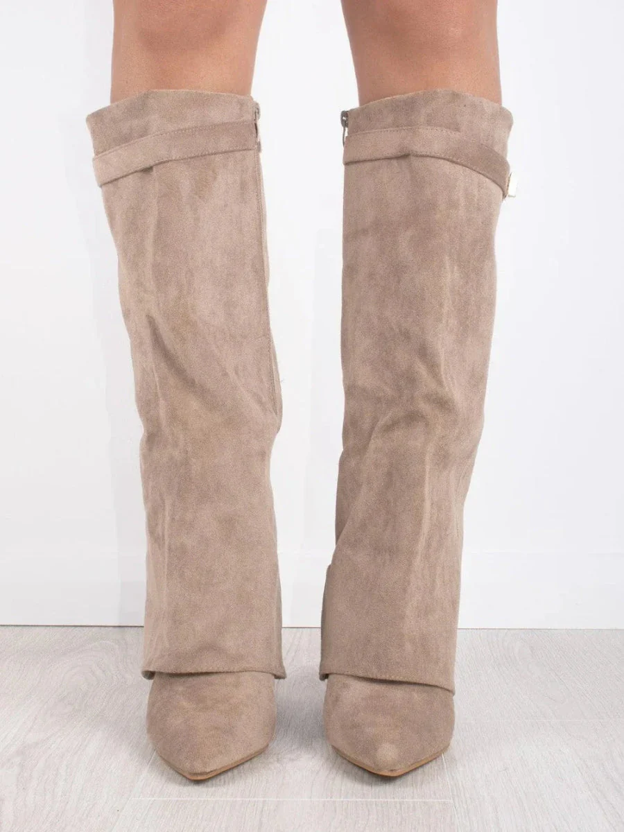Bottes Femme Cuir | Montantes, Boucle | Suède Élégante - Image 6