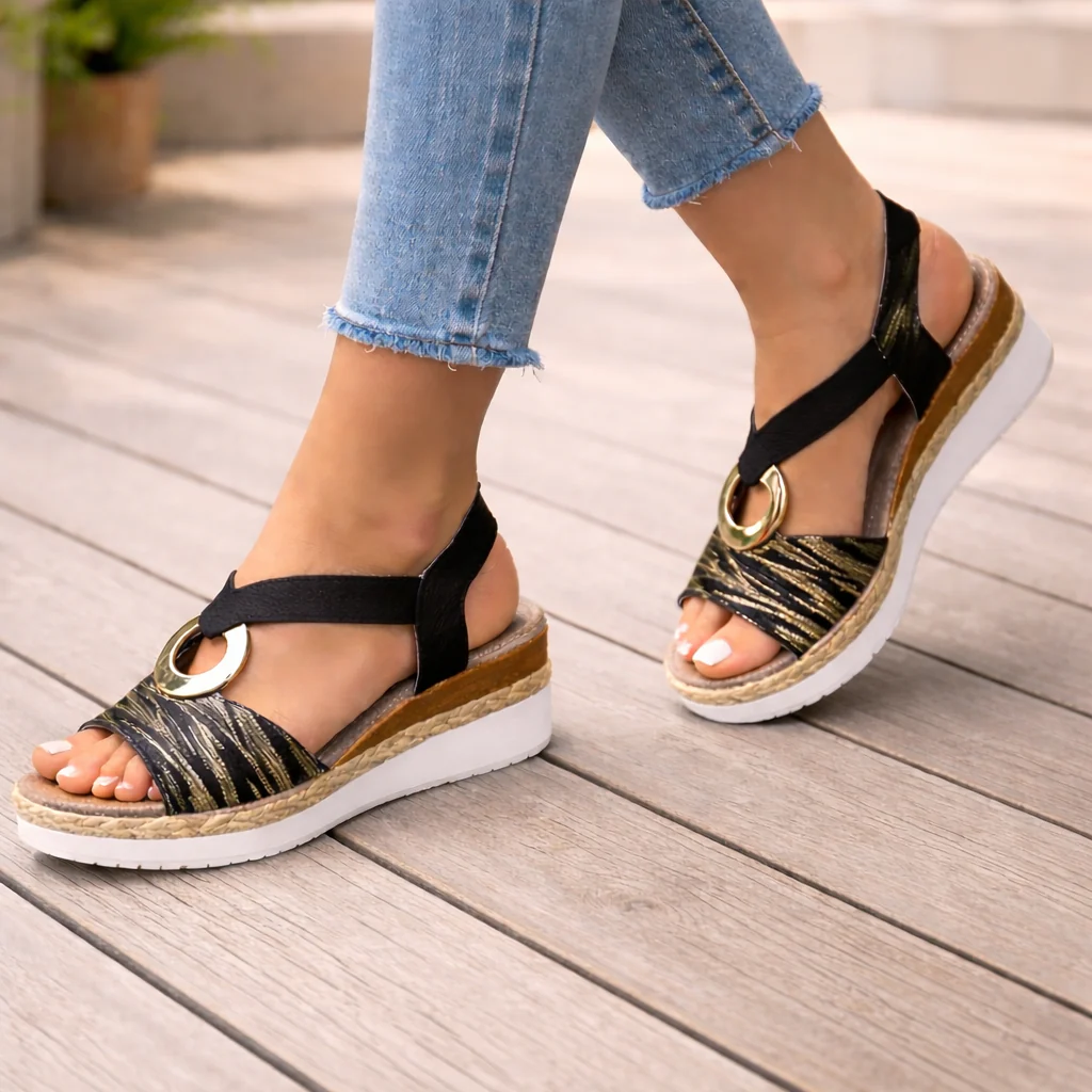 Espadrilles Compensées Femme | Chic, Élégant | Lanières Croisées - Image 5