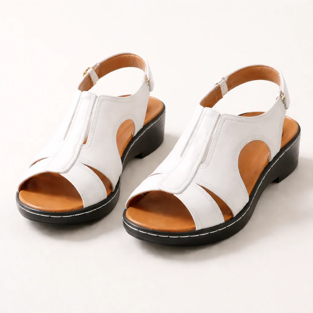 Sandales Compensées Femme | Confort, Bout Ouvert | Bride Cheville, Casual - Image 7