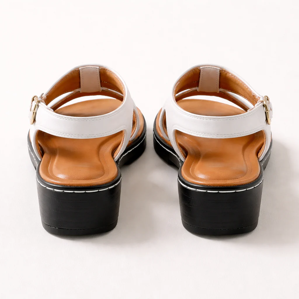 Sandales Compensées Femme | Confort, Bout Ouvert | Bride Cheville, Casual - Image 8