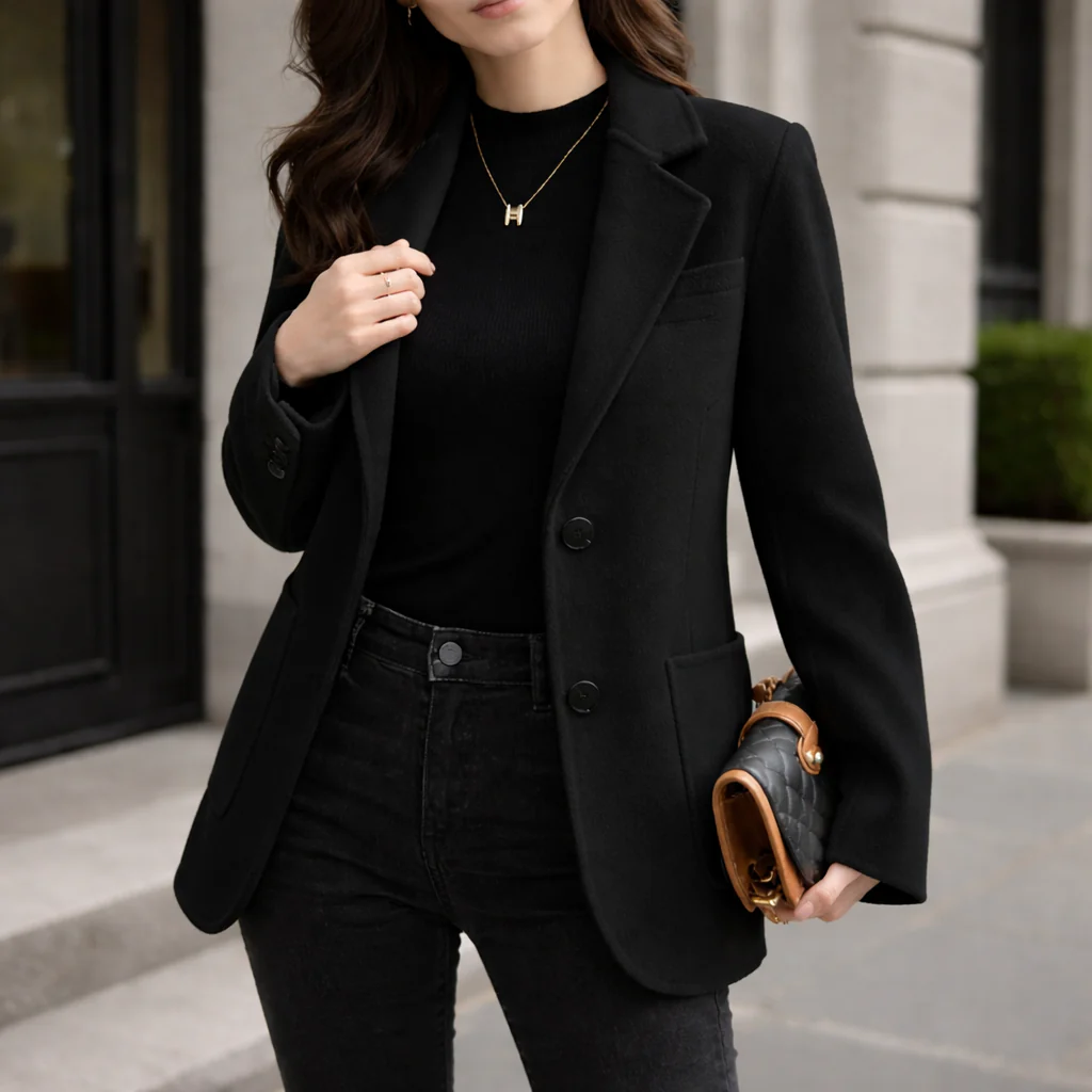 Manteau de laine femme | Blazer tailleur | Chaud et élégant - Image 3