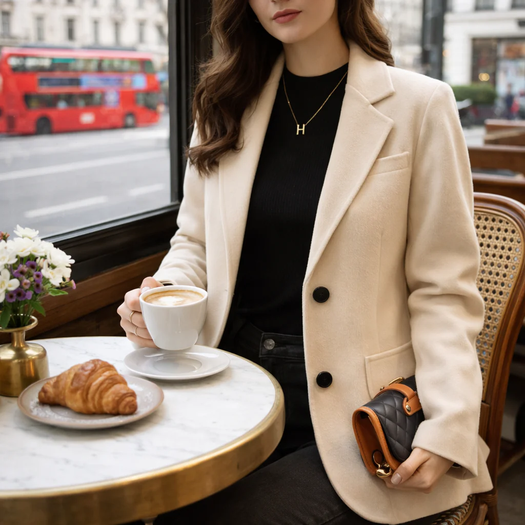 Manteau de laine femme | Blazer tailleur | Chaud et élégant - Image 6