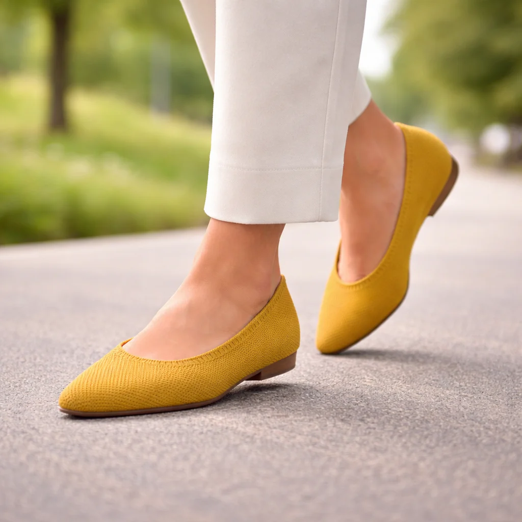 Ballerines pour femmes | Bout pointu, Léger | Glissement confortable - Image 2