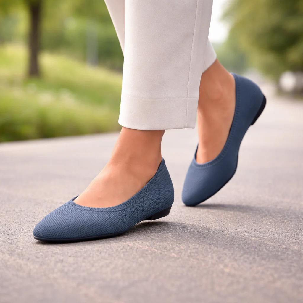 Ballerines pour femmes | Bout pointu, Léger | Glissement confortable - Image 4