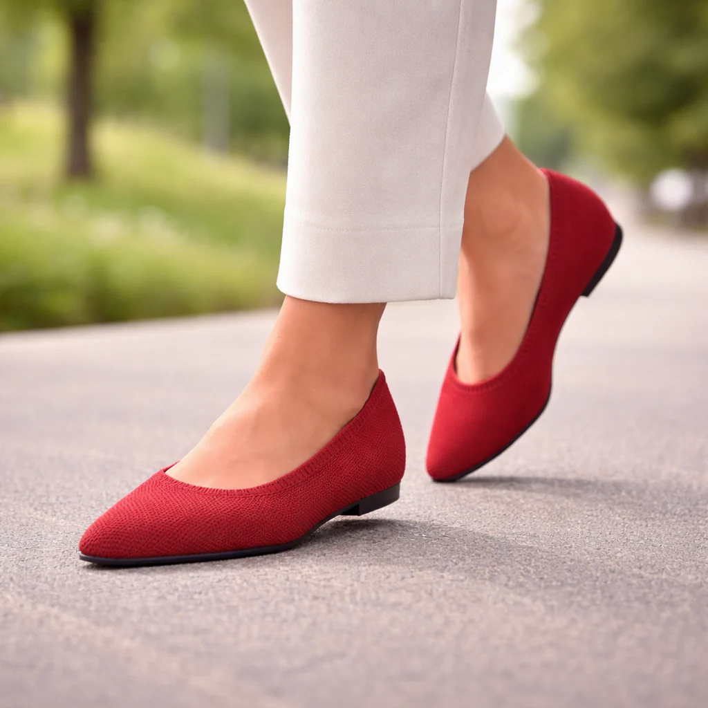Ballerines pour femmes | Bout pointu, Léger | Glissement confortable - Image 5