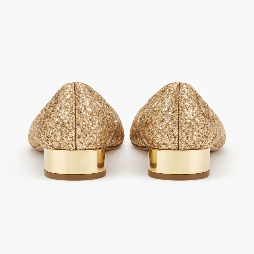 Ballerines pour femmes | Paillettes | Chaussures de soirée à talon bas - Image 6