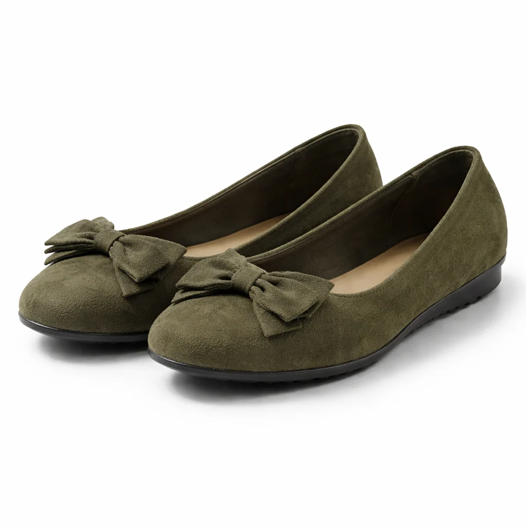 Ballerines pour femmes | Détail nœud, style élégant | Chaussures sans lacet - Image 4