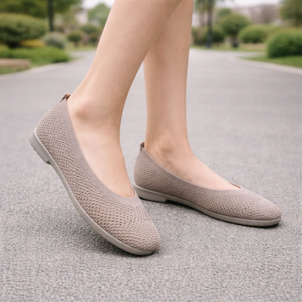 Ballerines pour femmes | Maille respirante, bout carré | Confort casual - Image 3
