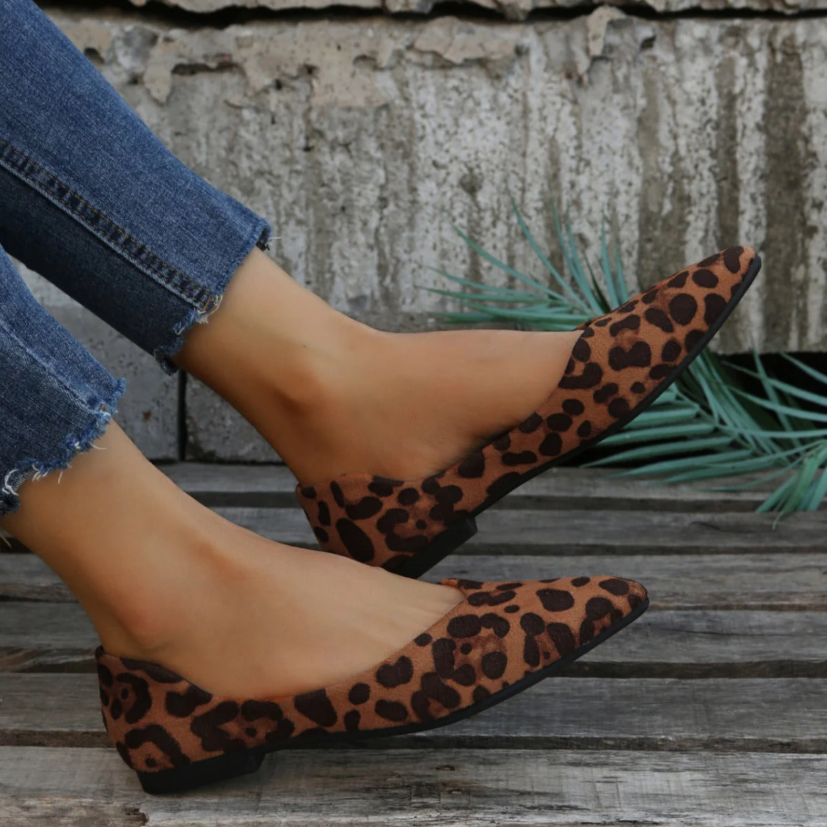 Ballerines pour femmes | Imprimé léopard | Style élégant sans lacets - Image 2
