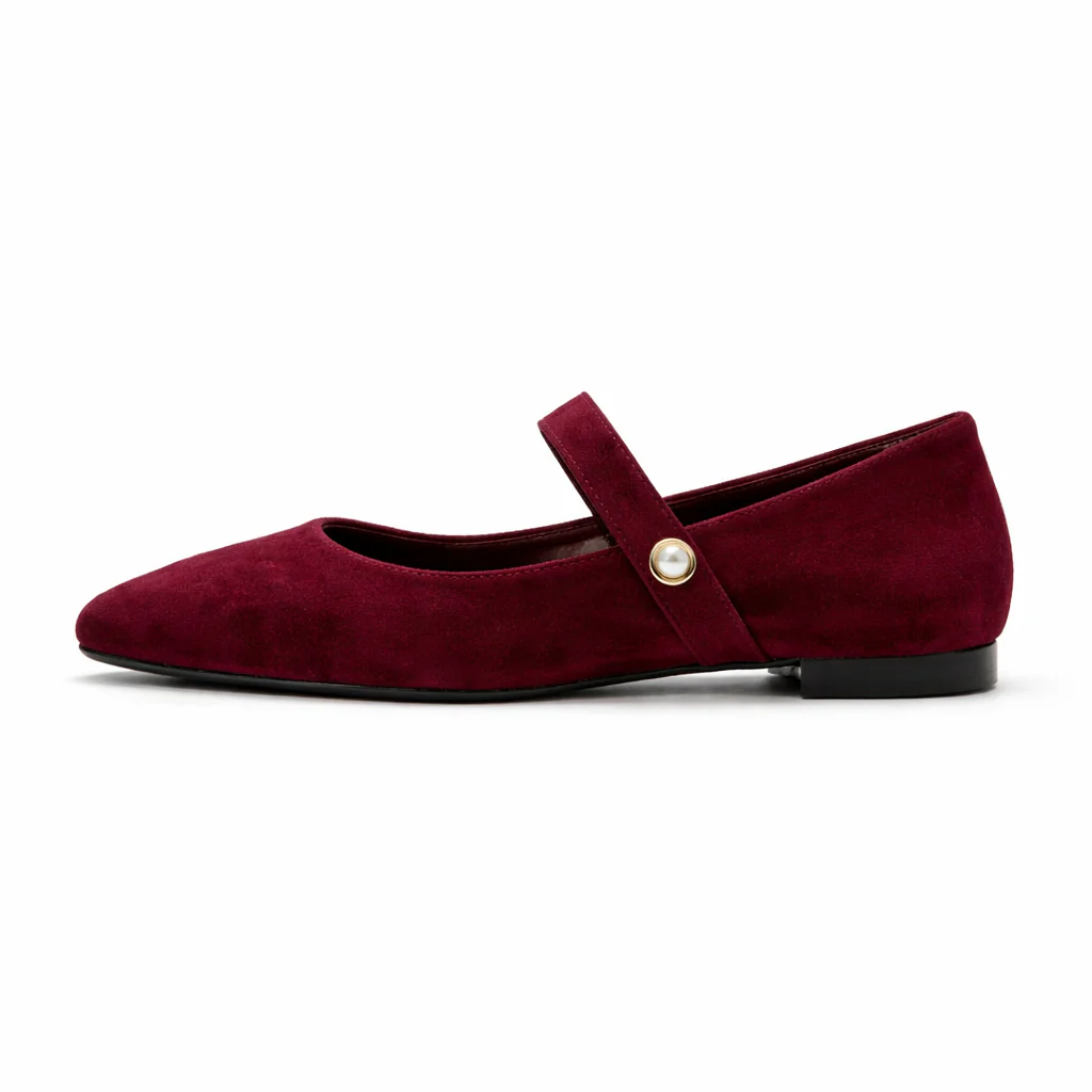 Ballerines pour femmes | Bout pointu | Lanière perlée, Élégant - Image 7