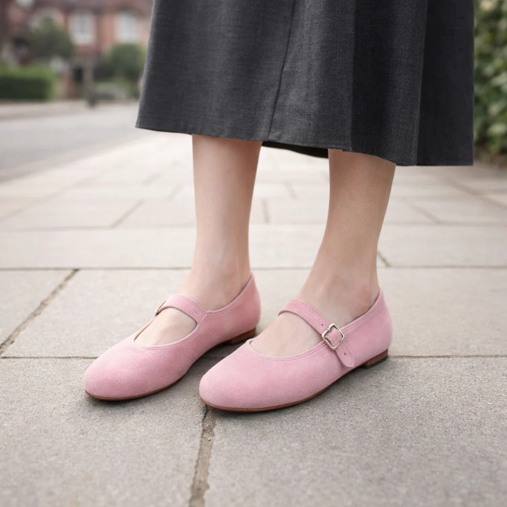 Ballerines pour femmes | Daim | Bride ajustable, Confort garanti - Image 2
