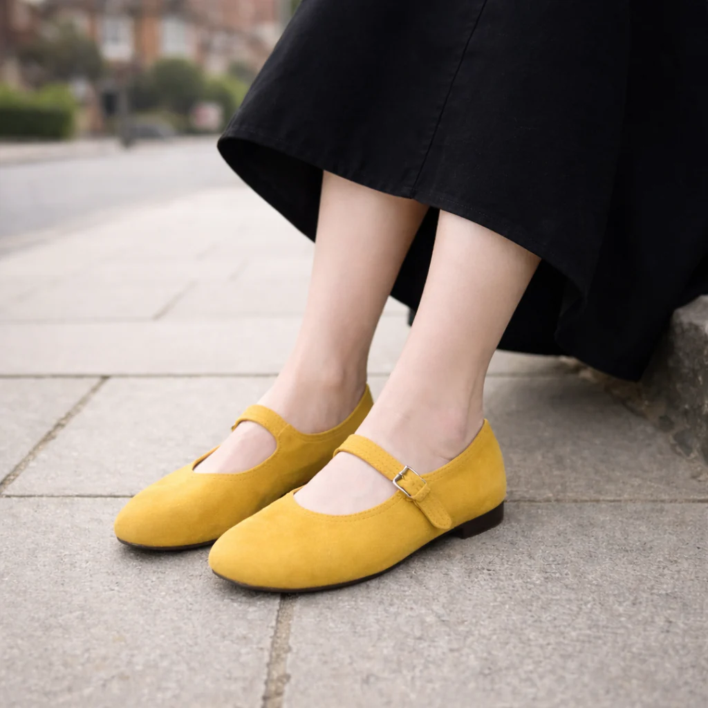 Ballerines pour femmes | Daim | Bride ajustable, Confort garanti - Image 4