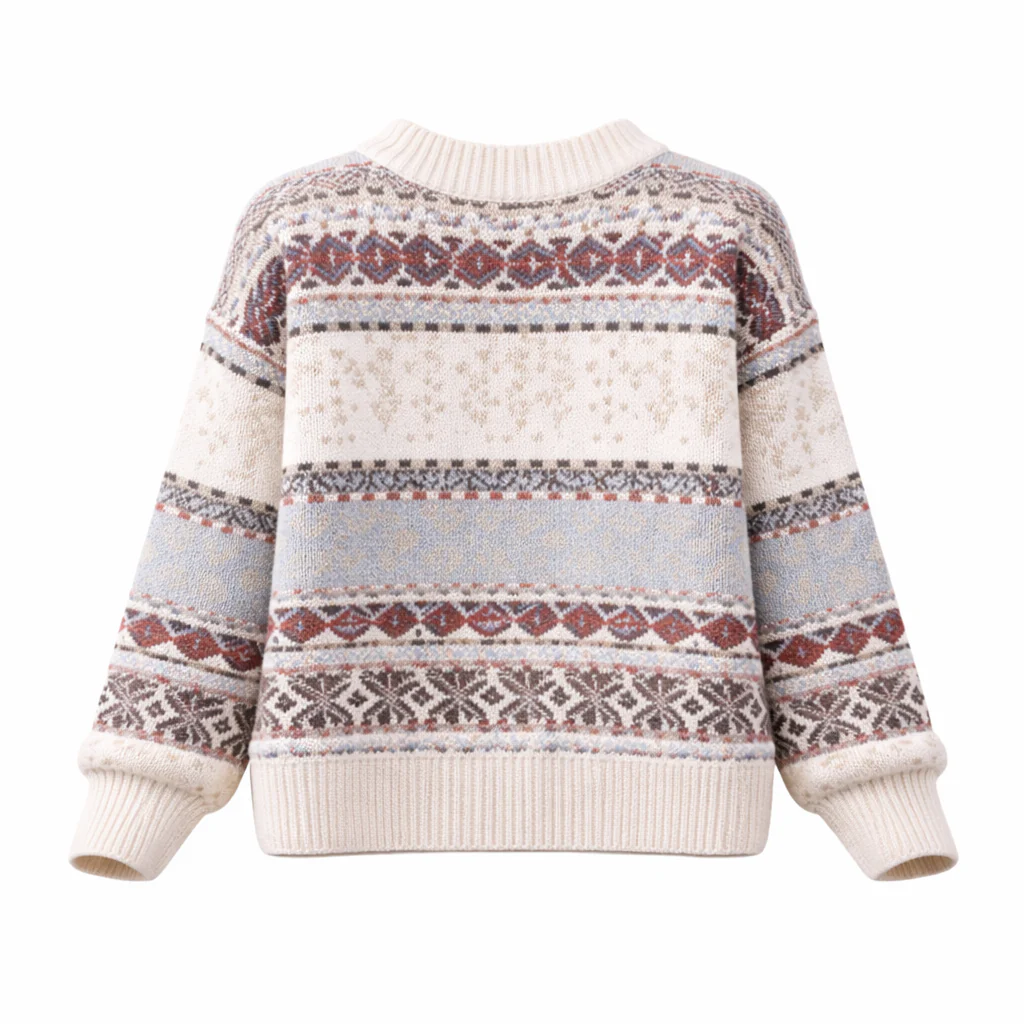 Pull Femme Noël | Design Renne | Tricot Douillet Hiver - Image 5